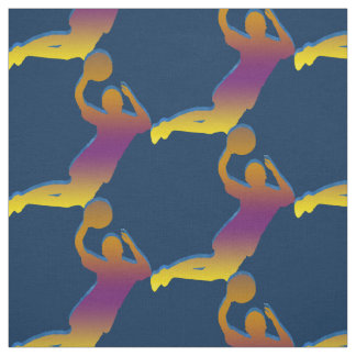 バスケットボールの虹パターン-色を変えて下さい ファブリック