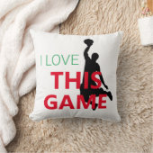 バスケットボールの試合が大好き クッション (ブランケット)