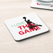 バスケットボールの試合が大好き コースター (左側)