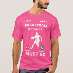 バスケットボールの試合開始おもしろい選手 Tシャツ