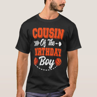 バスケットボールの誕生日の従兄弟のマッチングFam Tシャツ
