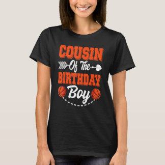 バスケットボールの誕生日の従兄弟のマッチングFam Tシャツ