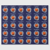 バスケットボールの贈り物 ラッピングペーパー (フラット)