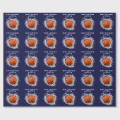 バスケットボールの贈り物 ラッピングペーパー (フラット)