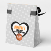 バスケットボールの赤ちゃんシャワートリート フェイバーボックス (裏面サイド)