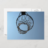 バスケットボールの輪 ポストカード (正面/裏面)