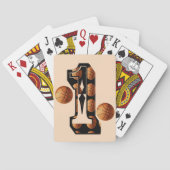 バスケットボールの選手がバスケットボールで1位だ。 トランプ (裏面)