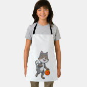 バスケットボールの選手としてのルーン エプロン (インサイチュ)