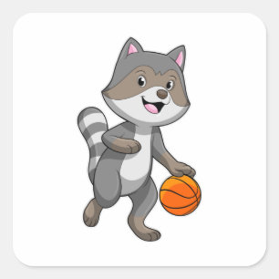 バスケットボールの選手としてのルーン スクエアシール