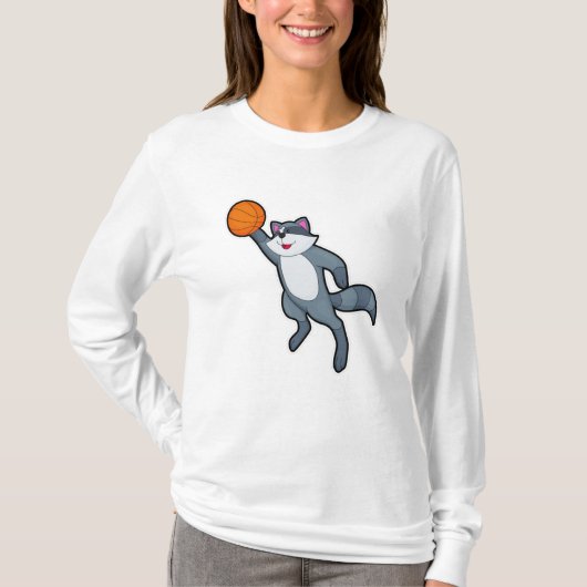 バスケットボールの選手としてのルーン Tシャツ (正面)