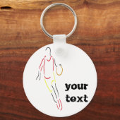 バスケットボールの選手 キーホルダー (正面)