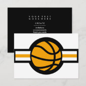 バスケットボールの飛行士 招待状 (正面/裏面)