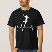バスケットボールの鼓動 Tシャツ (正面)