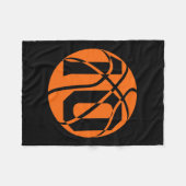 バスケットボールの10歳の誕生日選手がチームの男性 フリースブランケット (正面(横))