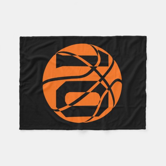 バスケットボールの10歳の誕生日選手がチームの男性 フリースブランケット (正面(横))