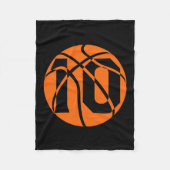 バスケットボールの10歳の誕生日選手がチームの男性 フリースブランケット (正面)