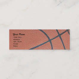 バスケットボールの_textured_r、wの細いbのたがの網 スキニー名刺