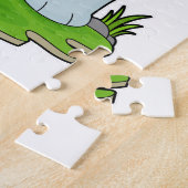 バスケットボールのCat選手 ジグソーパズル (側面)