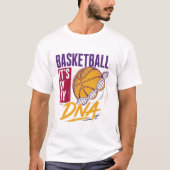 バスケットボールのDNA Tシャツ (正面)