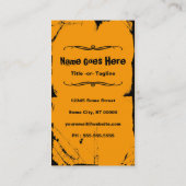 バスケットボールのsplatz 名刺 (裏面)