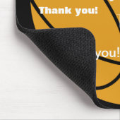 バスケットボールはギフト感謝していしています マウスパッド (コーナー)