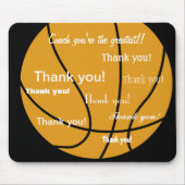 バスケットボールはギフト感謝していしています マウスパッド (正面)