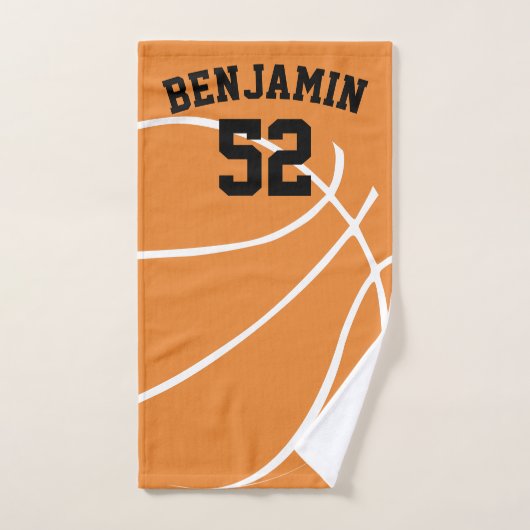 バスケットボールはタオル、コーチの浴室タオルを遊ばします ハンドタオル (ハンドタオル)