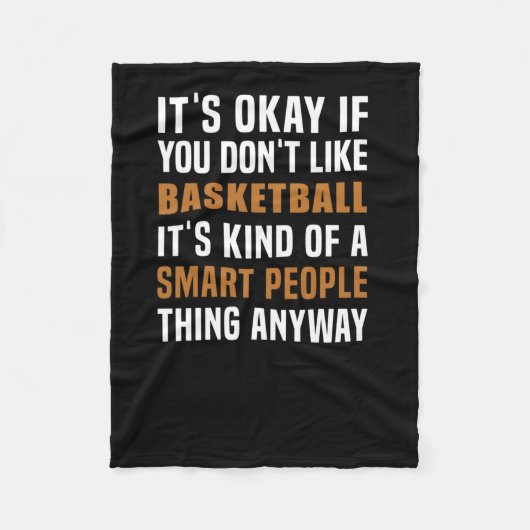 バスケットボールは人頭が切れる々の問題だ フリースブランケット (正面)