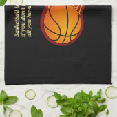 バスケットボールは写真用ハンドタオルのよう キッチンタオル (折り畳み)