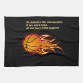 バスケットボールは写真用ハンドタオルのよう キッチンタオル (横)