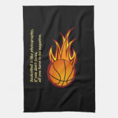 バスケットボールは写真用ハンドタオルのよう キッチンタオル (縦)