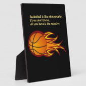 バスケットボールは写真#5だ フォトプラーク (側面)