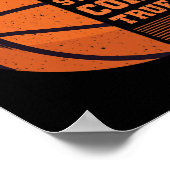 バスケットボールは本当の大学来を飲み込む ポスター (角)