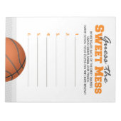 バスケットボールは甘い混乱のゲームの答えを推測 ノートパッド (正面)