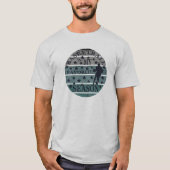 バスケットボールは私のお気に入りのシーズンヴィンテージスタイル Tシャツ (正面)