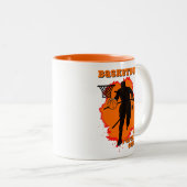 バスケットボールは私のシーズお気に入りのン ツートーンマグカップ (正面右)