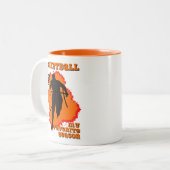 バスケットボールは私のシーズお気に入りのン ツートーンマグカップ (正面左)