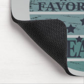 バスケットボールは私のシーズンお気に入りのレトロサンセット マウスパッド (コーナー)