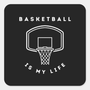 バスケットボールは私のスポーツだ スクエアシール