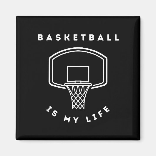 バスケットボールは私のスポーツだ マグネット (正面)