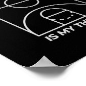 バスケットボールは私のセラピー ポスター (角)