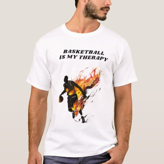 バスケットボールは私のセラピー Tシャツ (正面)