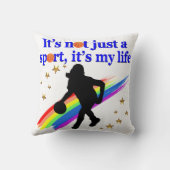 バスケットボールは私の人生のバスケットボールデザイン クッション (裏面)