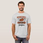 バスケットボールは私の好きなスポーツ Tシャツ (正面フル)