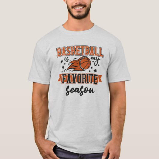 バスケットボールは私の好きなスポーツ Tシャツ (正面)