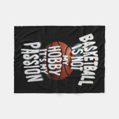 バスケットボールは私のPion フリースブランケット (正面(横))