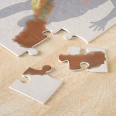 バスケットボールは芸術を動かします ジグソーパズル (側面)