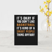 バスケットボールは賢い人のスポーツだ カード (黄色い花)