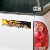 バスケットボールはcharacteを…造りません バンパーステッカー (トラック上)