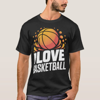バスケットボールへの情熱 スプラッシュ Tシャツ